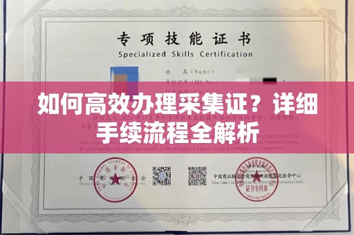 郑州如何高效办理采集证？详细手续流程全解析